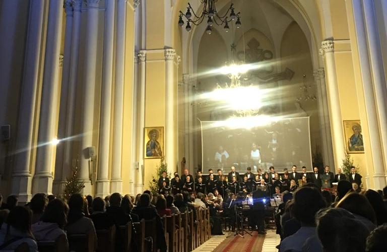 Артисты МОФ на открытии Рождественского фестиваля в Соборе на Малой Грузинской